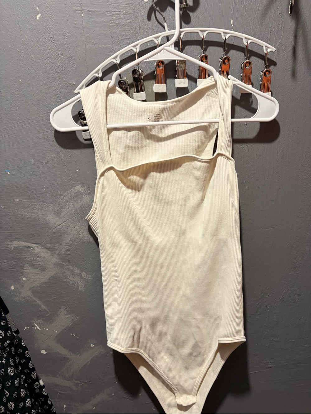 Ribbed Ivory Women’s Bodysuit